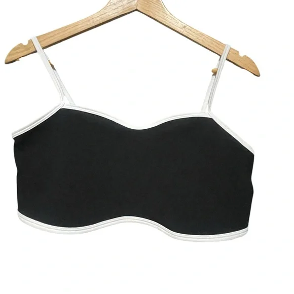 Wild Fable Women's Butterbliss Black and White Bralette - Picture 3 of 4